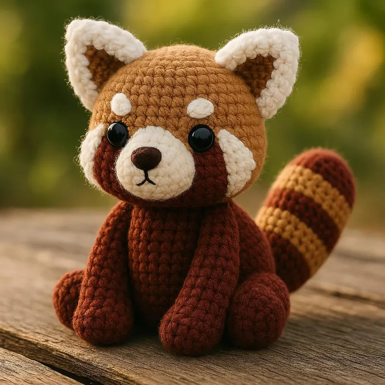 Red Panda Amigurumi Crochet Pattern PDF β Cute Animal Plushie Tutorial β Instant Digital Download