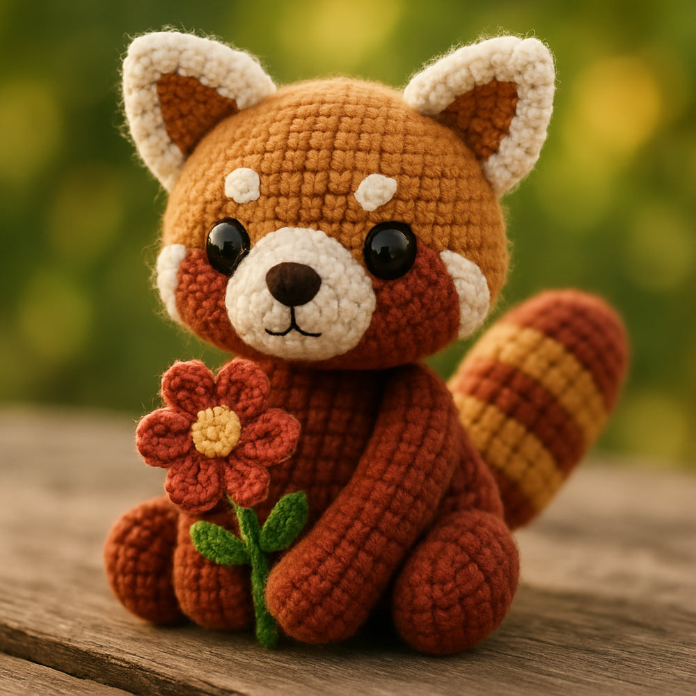 Red Panda Amigurumi Crochet Pattern PDF β Cute Animal Plushie Tutorial β Instant Digital Download