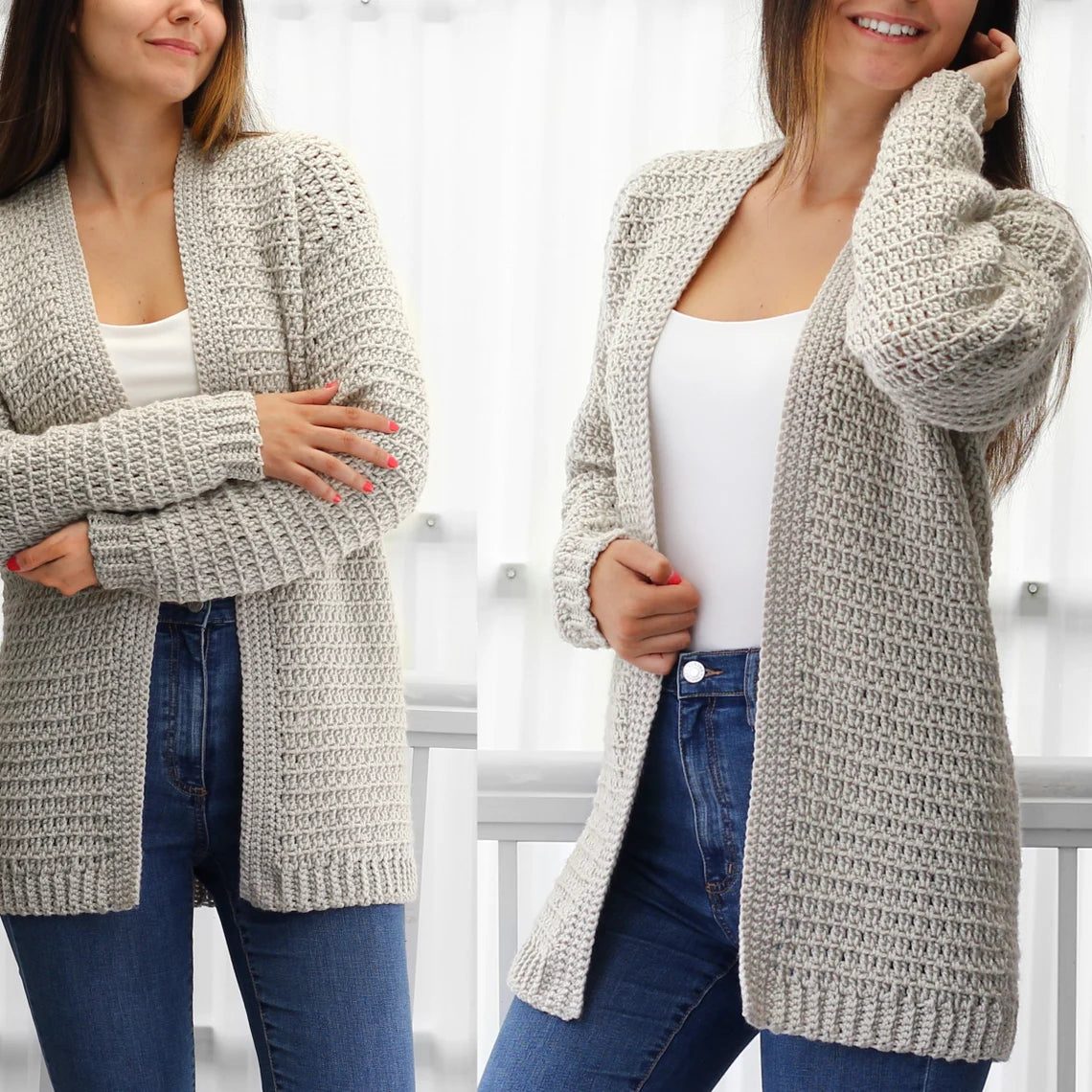 OLIVIA Crochet Cardigan Pattern – PDF Digital Download