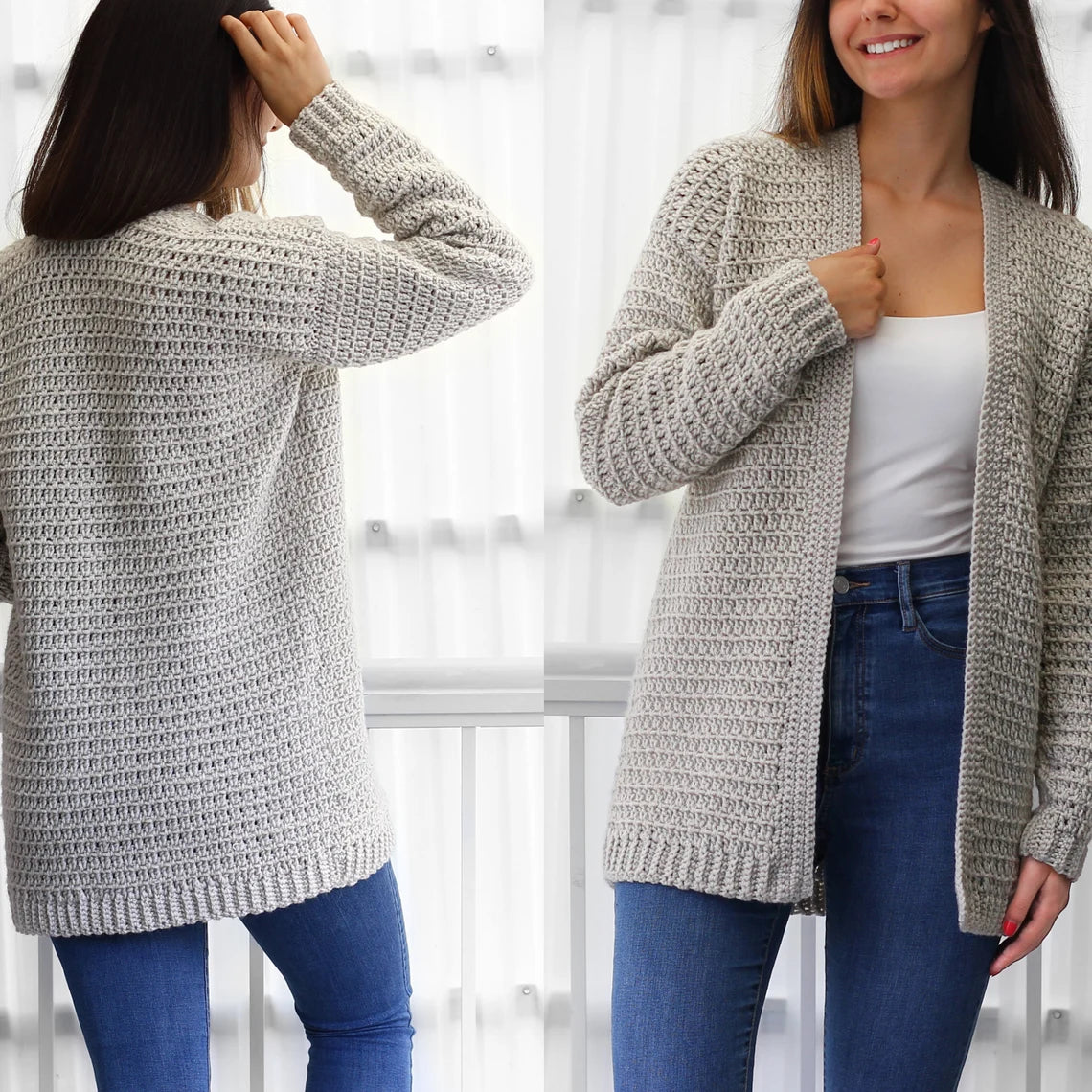 OLIVIA Crochet Cardigan Pattern – PDF Digital Download