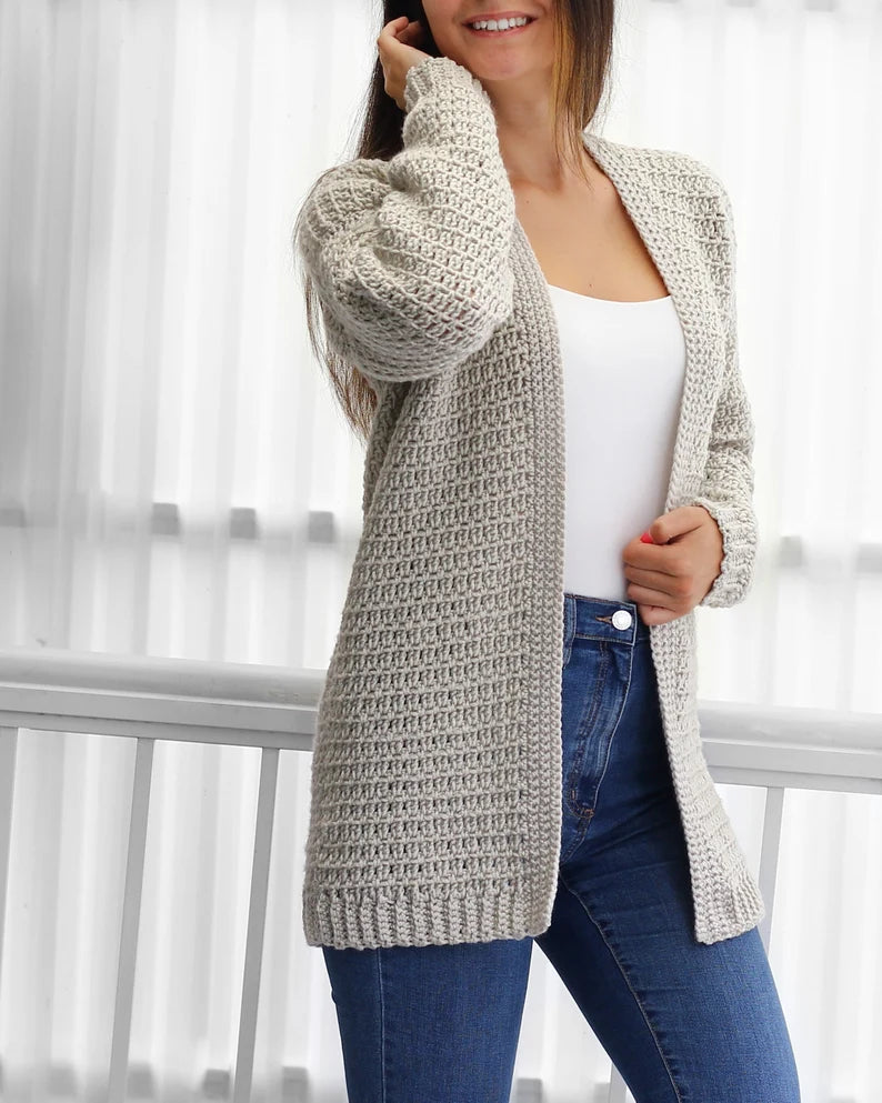 OLIVIA Crochet Cardigan Pattern – PDF Digital Download