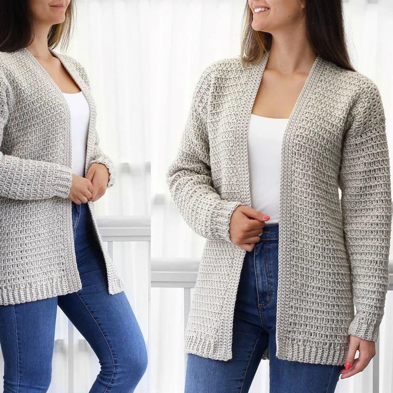 OLIVIA Crochet Cardigan Pattern – PDF Digital Download