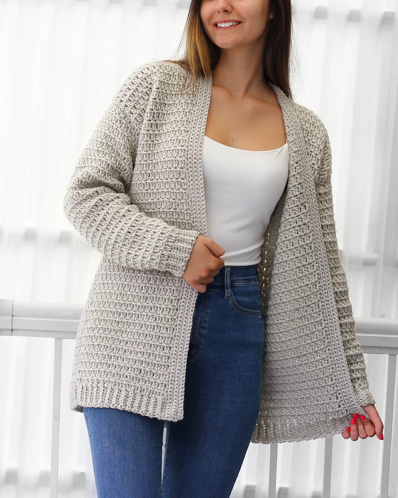 OLIVIA Crochet Cardigan Pattern – PDF Digital Download