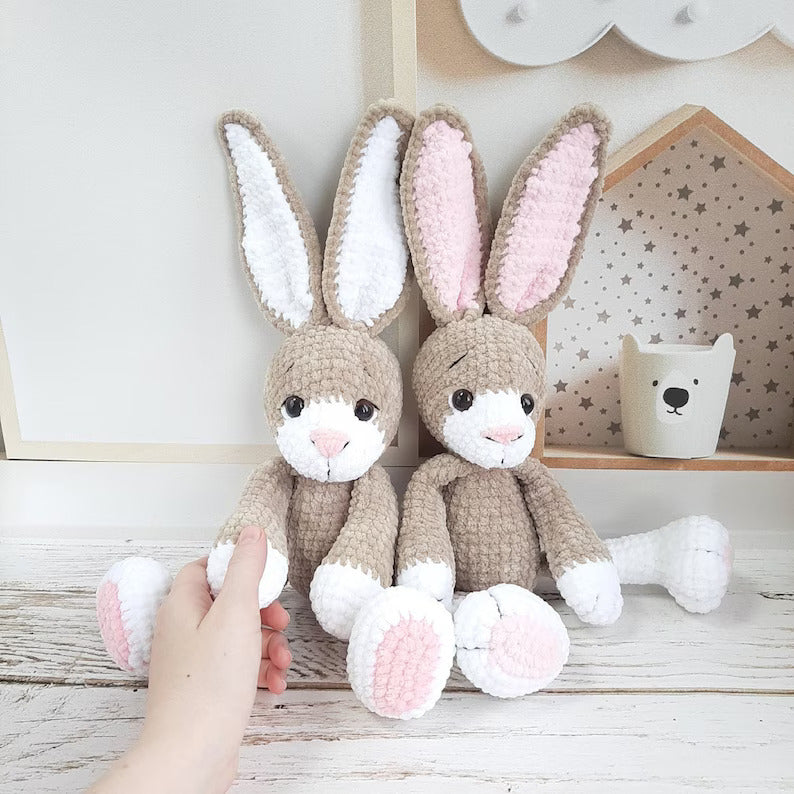 Crochet PATTERN Bunny Rabbit, Amigurumi tutorial PDF