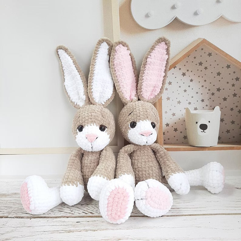 Crochet PATTERN Bunny Rabbit, Amigurumi tutorial PDF