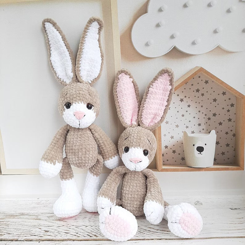 Crochet PATTERN Bunny Rabbit, Amigurumi tutorial PDF