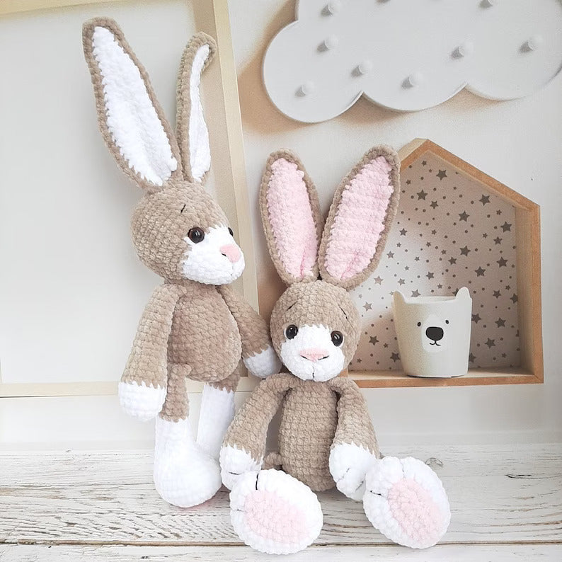 Crochet PATTERN Bunny Rabbit, Amigurumi tutorial PDF