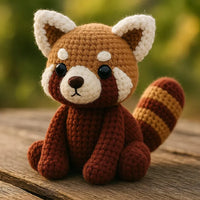 Red Panda Amigurumi Crochet Pattern PDF – Cute Animal Plushie Tutorial – Instant Digital Download