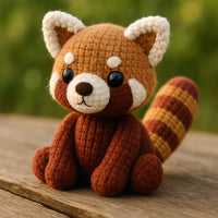 Red Panda Amigurumi Crochet Pattern PDF – Cute Animal Plushie Tutorial – Instant Digital Download