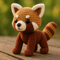 Red Panda Amigurumi Crochet Pattern PDF – Cute Animal Plushie Tutorial – Instant Digital Download