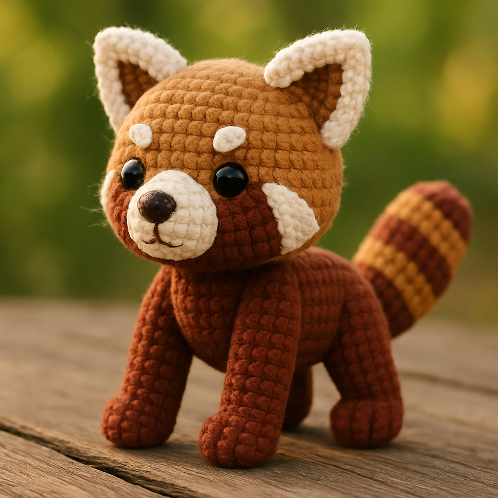 Red Panda Amigurumi Crochet Pattern PDF – Cute Animal Plushie Tutorial – Instant Digital Download
