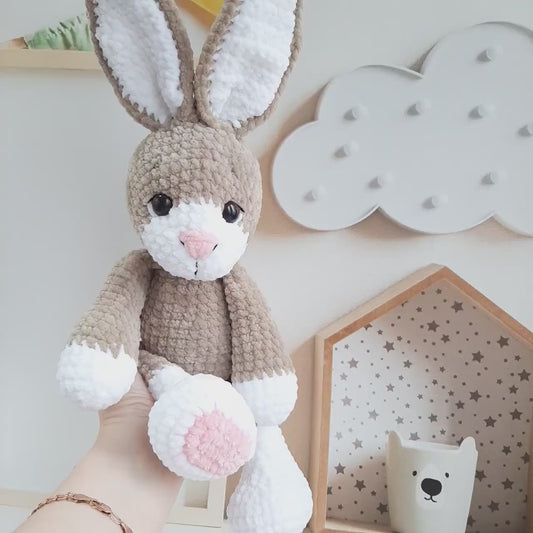 Crochet PATTERN Bunny Rabbit, Amigurumi tutorial PDF